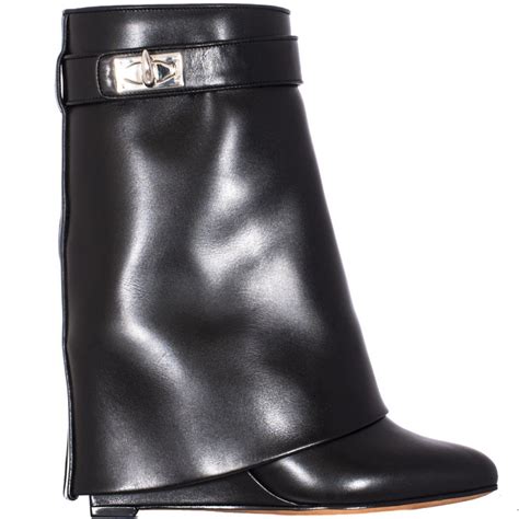 givenchy shark lock boots in leather|givenchy shark boots size 41.